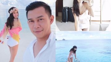 กระแต ควงสามี หลุยส์ หลบฝนเที่ยวมัลดีฟส์
