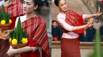 แต้ว กัดฟันทนร้อน โชว์สกิล รำถวายเจ้าแม่นาคี!!