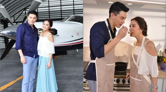 โดม พา เจนี่ โชว์หวาน นั่งเครื่องบินเที่ยว ทำอาหารให้กิน